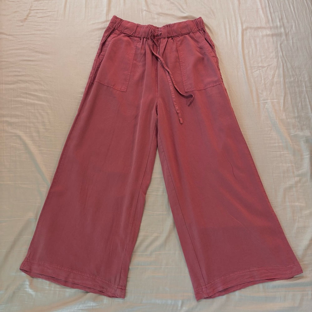 Thread & Supply Women’s Brick Dust Palazzo Wide-Leg Drawstring Pants Size L